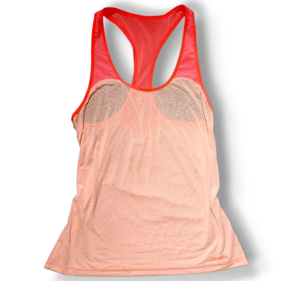 HOLLISTER - Activewear Mesh See Through Racer Back Pink Neon Tank Top - Picture 10 of 10